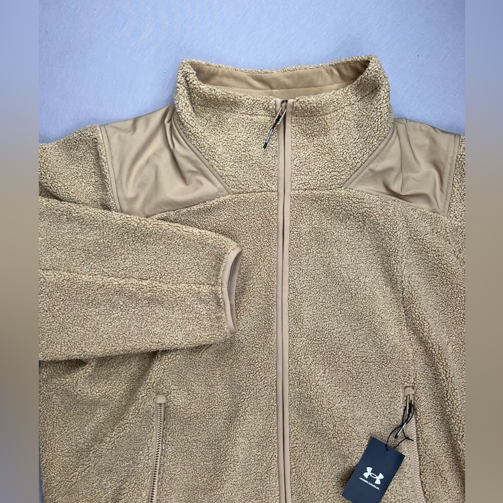 UNDER ARMOUR MISSION JACKET FULL ZIP BOUCLE FLEECE